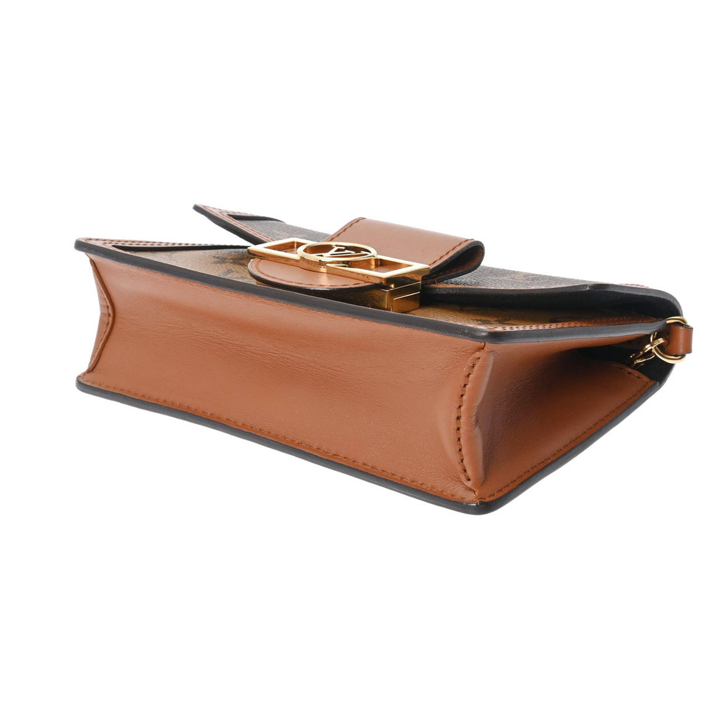 Louis Vuitton Shoulder Wallet Monogram Brown Bag Portefeuille Reverse Dauphine - Picture 4 of 11